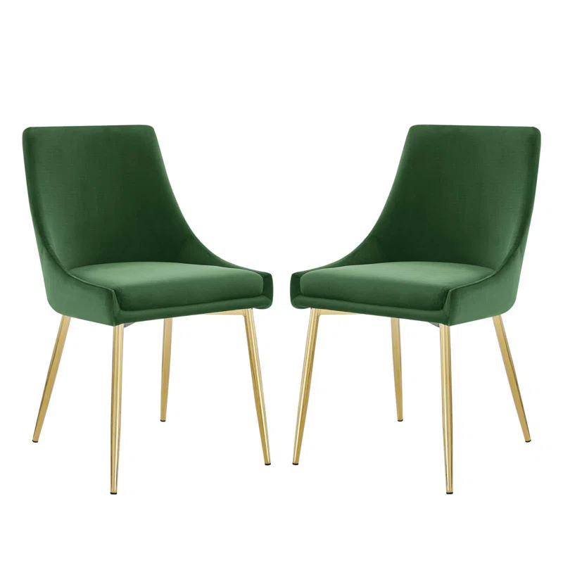 Modway Modway Viscount Performance Velvet Dining Chairs (Set of 2)