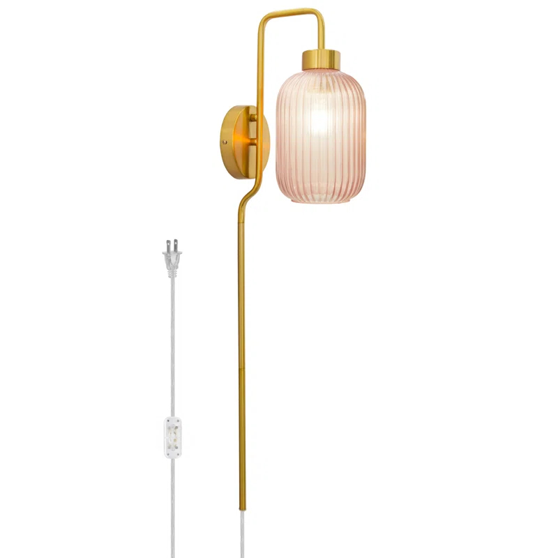 Joss & Main Gracieleigh Iron Plug-in Armed Sconce