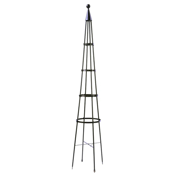 Latitude Run® Alarcon-Chacon 84'' H x 13'' W Iron Obelisk Trellis