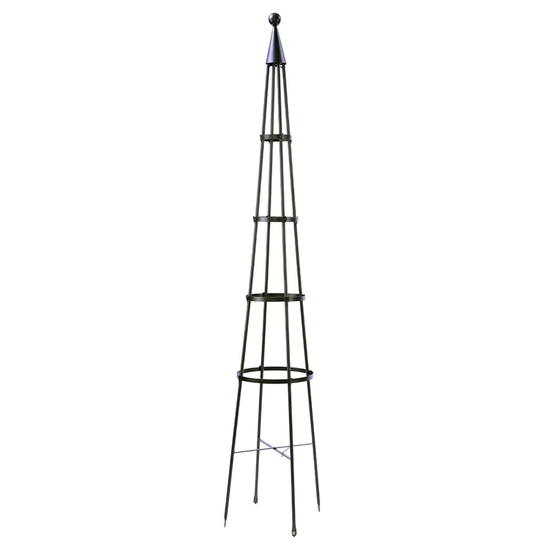 Latitude Run® Alarcon-Chacon 84'' H x 13'' W Iron Obelisk Trellis