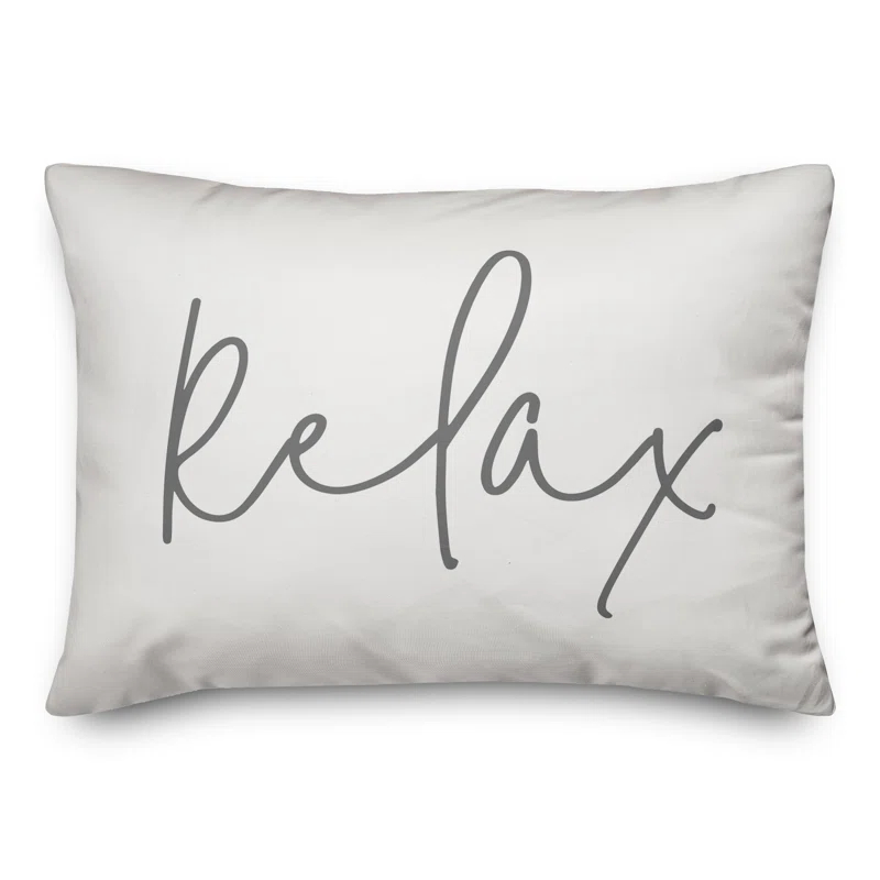 Designs Direct Creative Group Textual Indoor/Outdoor Throw Pillow