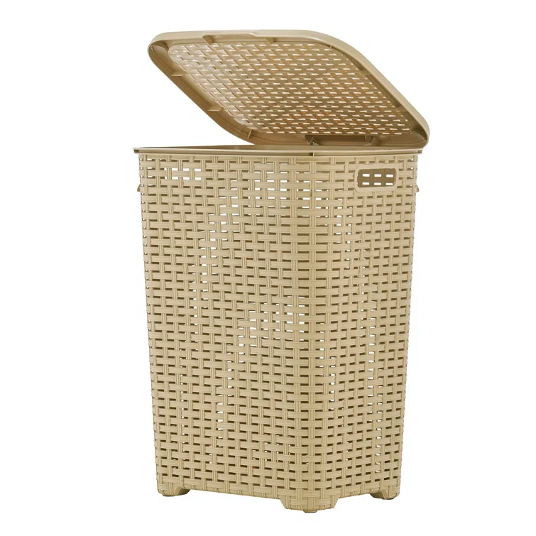 Rebrilliant Plastic Laundry Hamper with Handles
