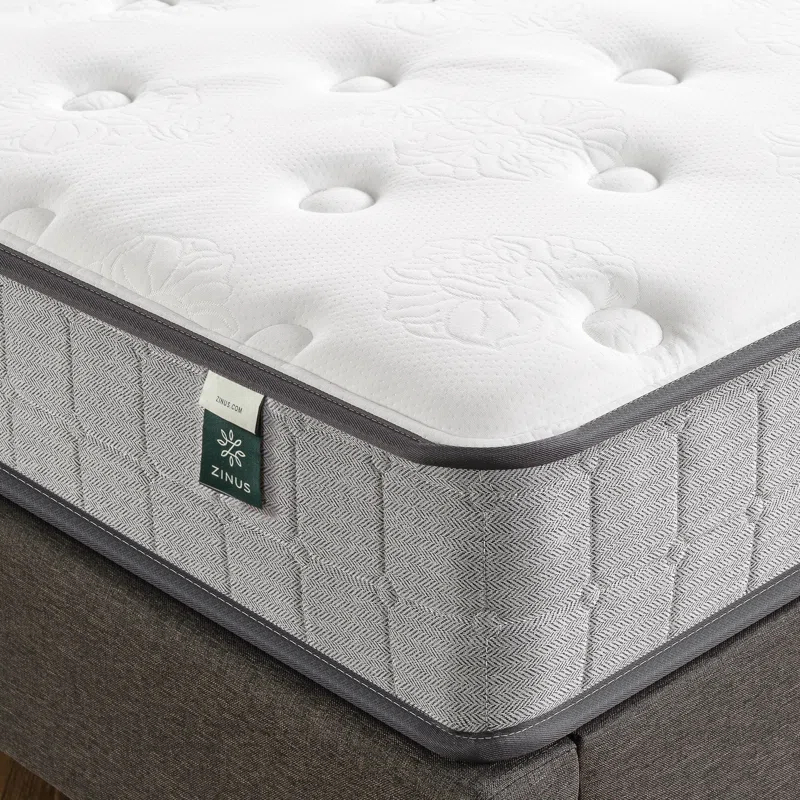 Zinus Zinus 8” Medium Comfort Support Cooling Gel Hybrid Mattress