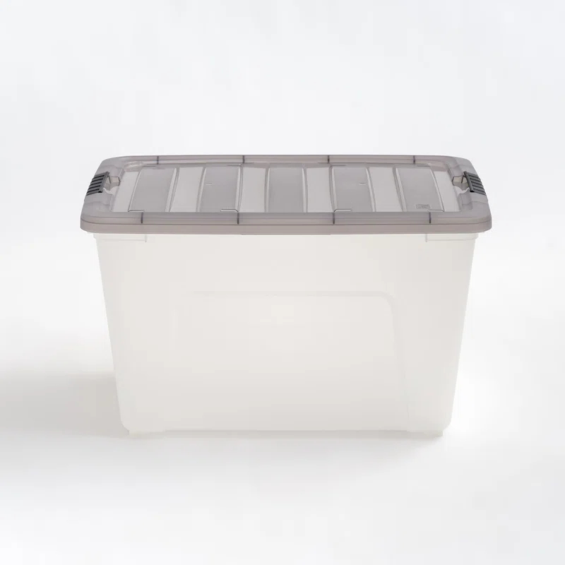 IRIS USA, Inc. Plastic Storage Box with Latching Lid in Clear & Reviews | Wayfair