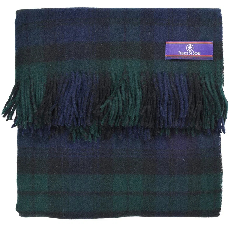 Prince of Scots Hand Woven Throw Blanket