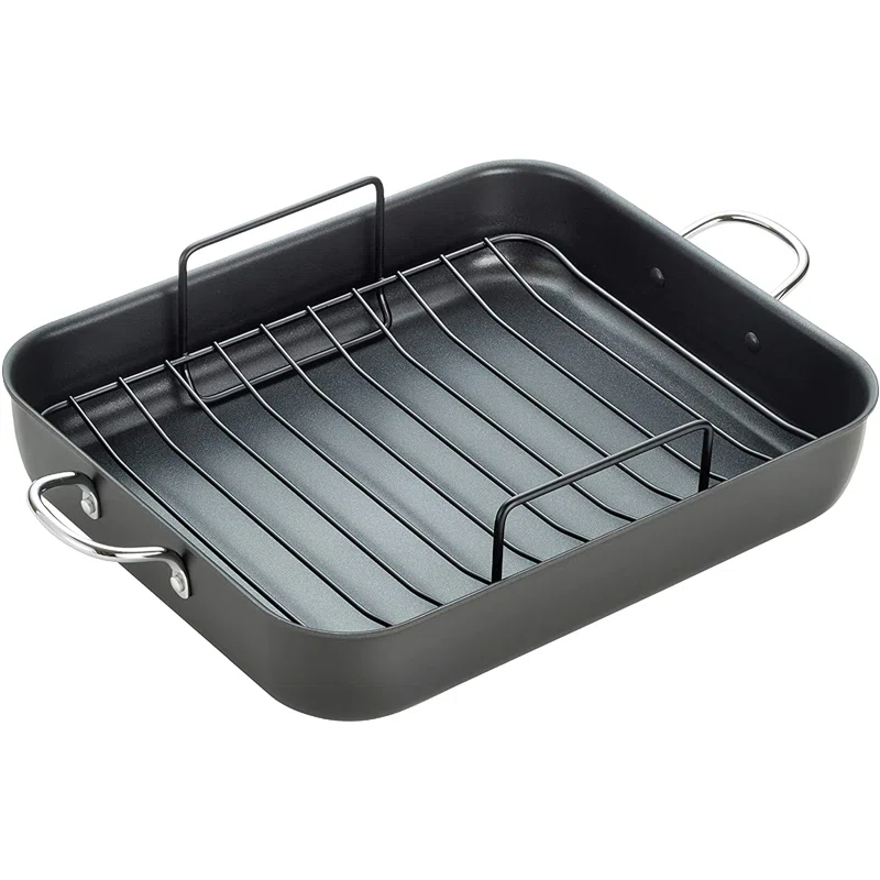 T-fal 14 in. Non-Stick Hard Anodized Aluminum Roasting Pan