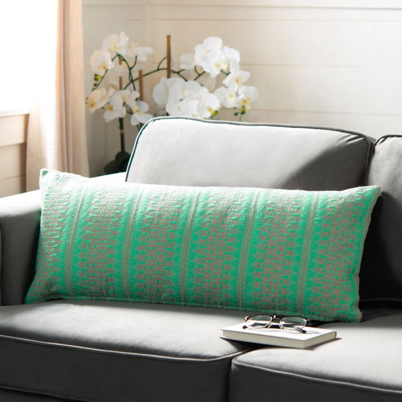 Safavieh Priya Embroidered Linen Reversible Throw Pillow