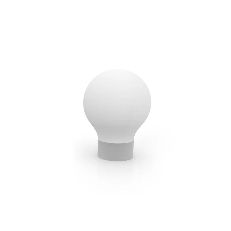 Vondom Jut The Second Matte Ice White Plug-In LED Outdoor Floor Lamp