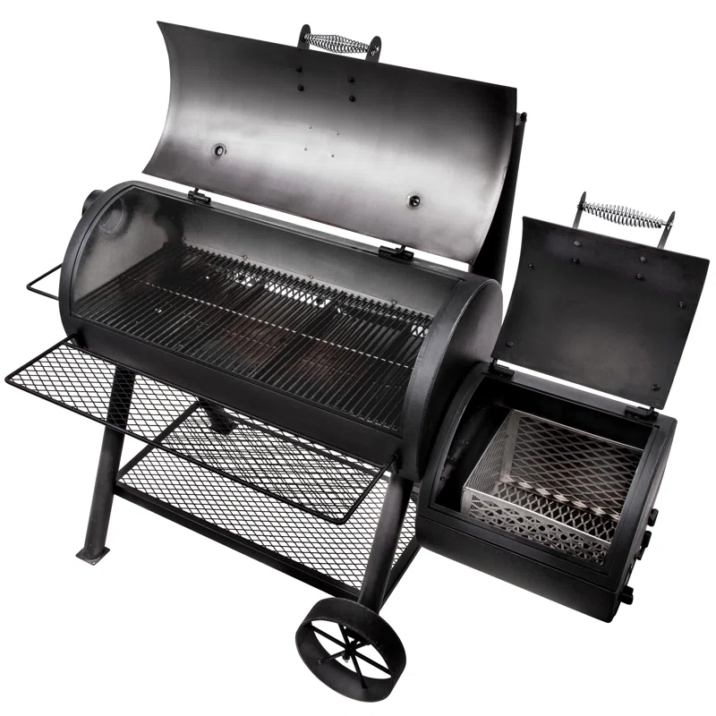 Oklahoma Joe's Oklahoma Joe's 1060 sq. in. Longhorn Reverse Flow Offset Smoker, Black
