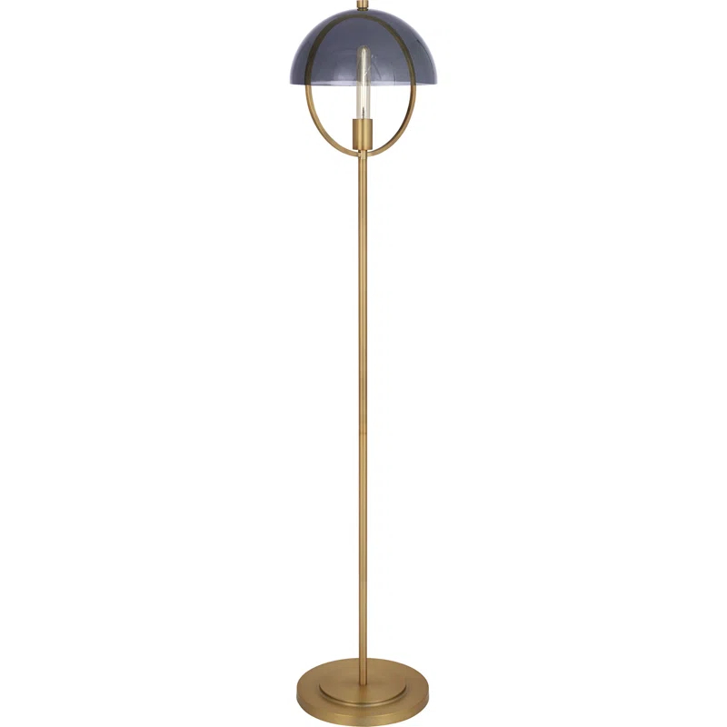 Robert Abbey Mavisten Edition Copernica 62'' Lacquered Burnished Brass Novelty Floor Lamp