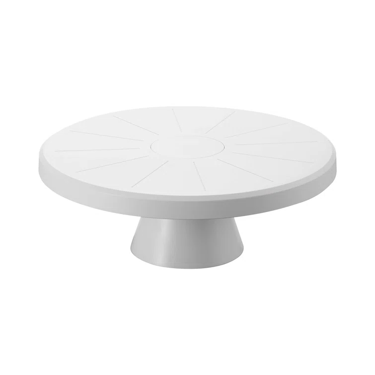 Yamazaki Home Yamazaki Home Plastic 9" Round, Stackable Cake And Dessert Stand, Plastic, Stackable