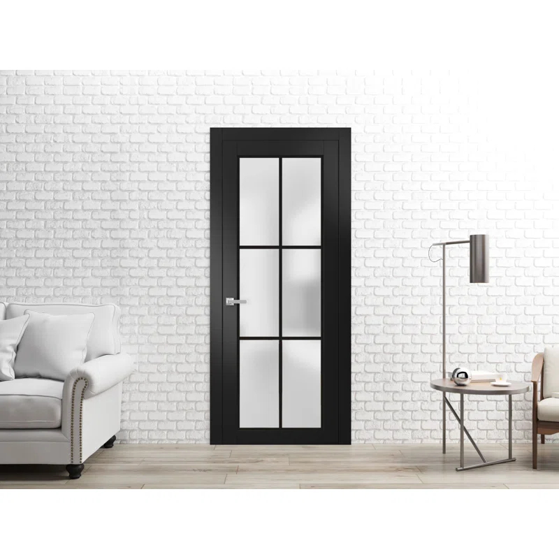 Solid Wood Paneled French Doors