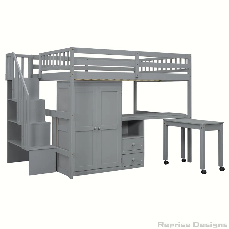Reprise Designs Desk & Wardrobe – Space-Saving Multifunctional Loft Bed
