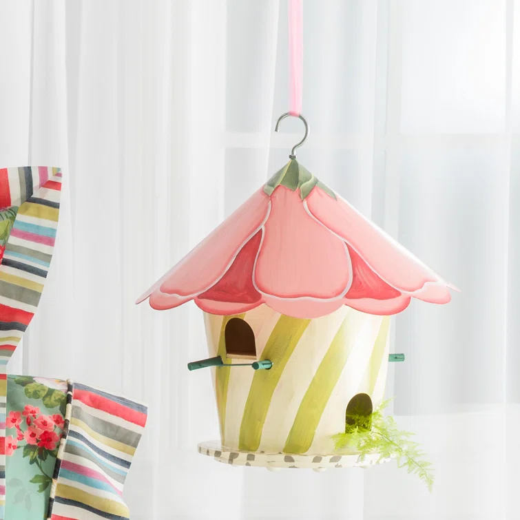 MacKenzie-Childs Hollyhock Birdhouse