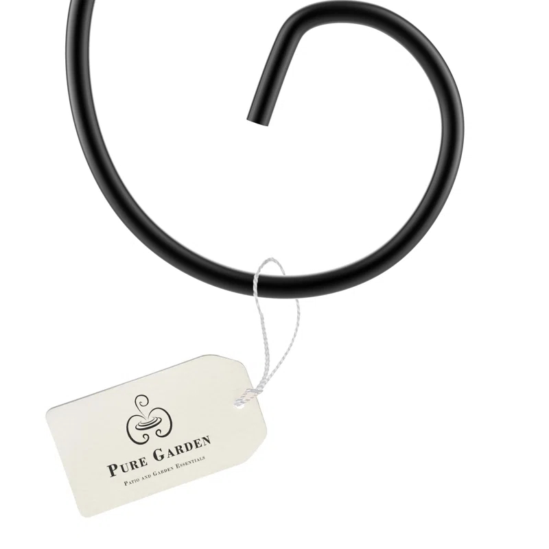 Pure Garden Shepherds Hook 2-Pack - Shepherds Hooks for Outdoor Bird Feeder Pole, Lanterns or Wedding Decor - Metal Shepherd Hooks for Hanging Plants or Hummingbird Feeder Stand by Pure Garden (Set of 2)