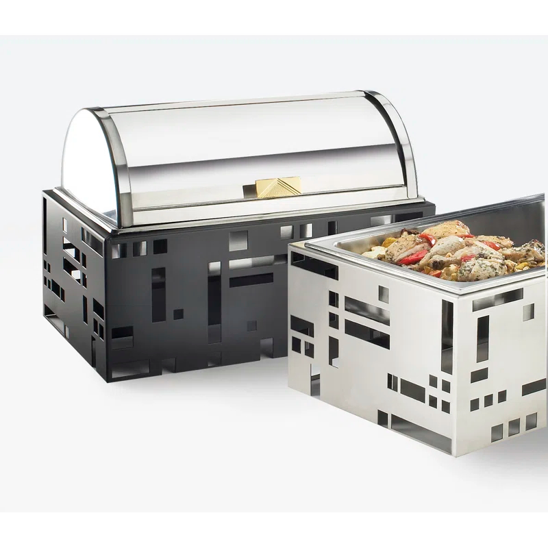 Cal-Mil Squared 9 Qt. Roll Top Chafer