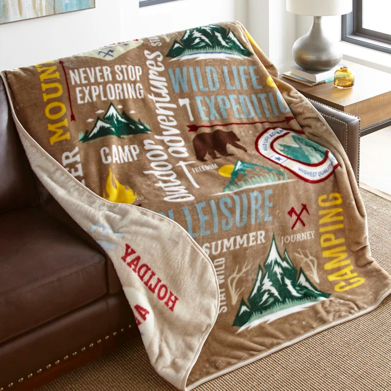 Shavel Home Products High Pile Oversized 60x80 Luxury Throw