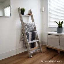 Milltown Merchants 54'' Solid Wood Blanket Ladder