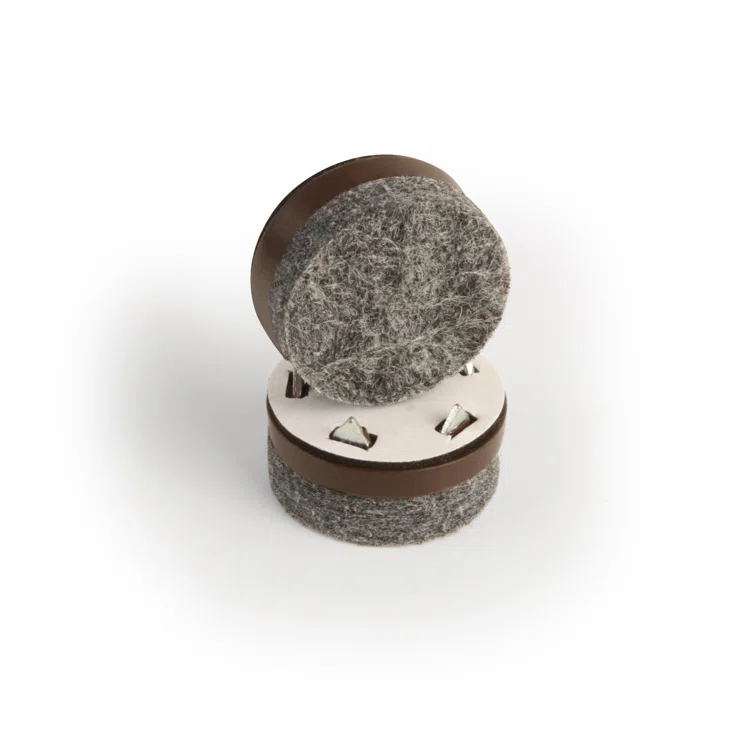 Slipstick Gorillafelt Cb257 Chair Leg Floor Protectors/Felt Glides (Set Of 16) Tap On Felt Furniture Pads Guaranteed To Stay On, 1 Inch Round Sliders (Set of 16)