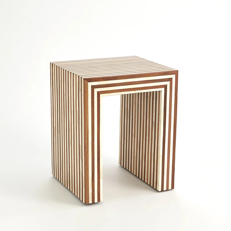 Sienna Nesting End Table-Walnut/Bone-Sm