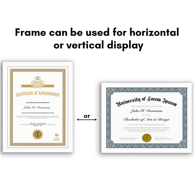 Americanflat Picture Frame 5 Pack of Picture Frames - Plexiglass Cover