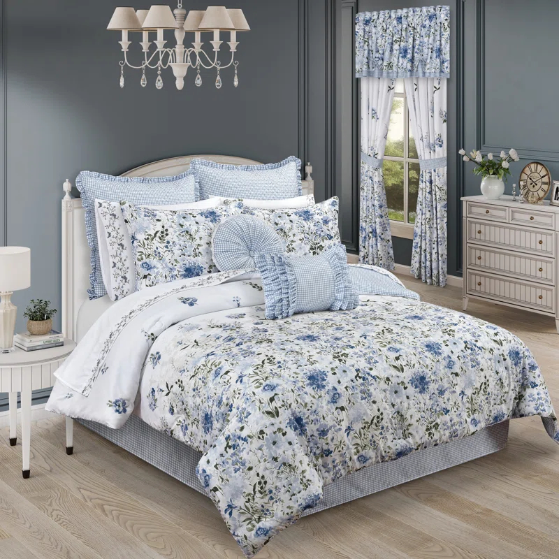 Royal Court Kourtney 4Pc. Comforter Set Blue