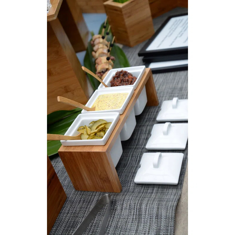 Front Of The House Front Of The House Mod Porcelain Condiment Server (Set of 6)