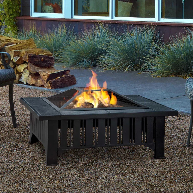 Real Flame Lafayette Wood-Burning fire table by Real Flame