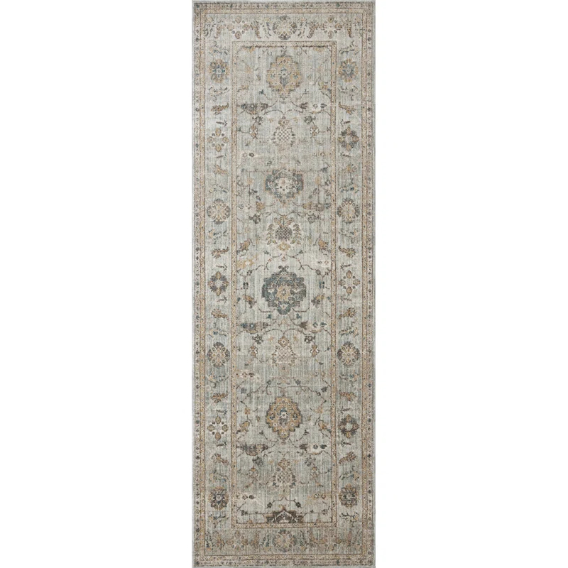 Magnolia Home by Joanna Gaines x Loloi Magnolia Home By Joanna Gaines X Loloi Millie Sky / Gold Area Rug