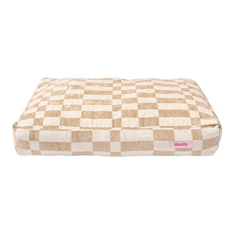 The Licker Store Mabel Designer Modern Ultra Soft Reversible Plush Rectangular Pet Bed with Washable Cover