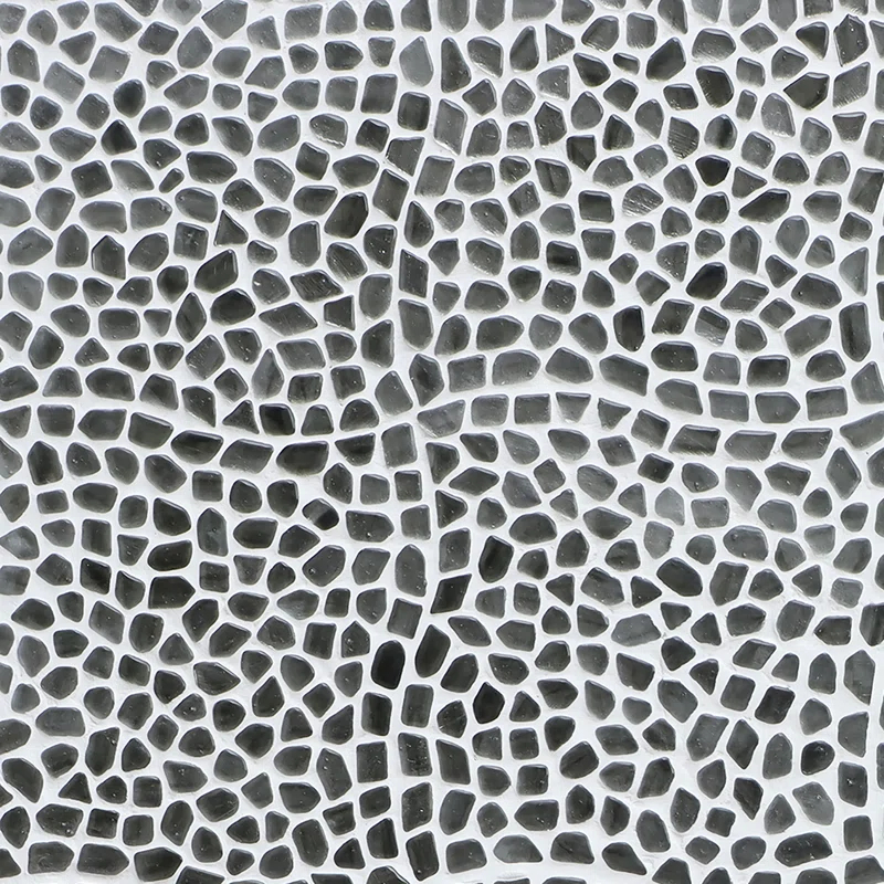 Bond Tile Fractal Pebble 11.88 in. x 11.88 in. Polished Glass Wall Mosaic Tile (0.98 Sq. Ft. / Each)