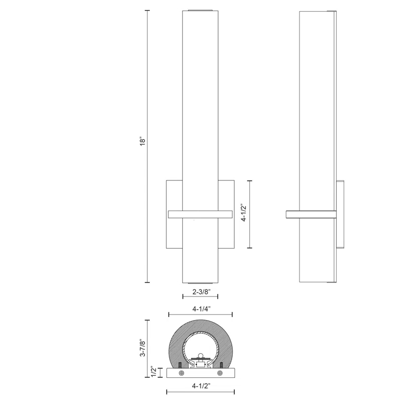 Bhutan Steel LED Wallchiere