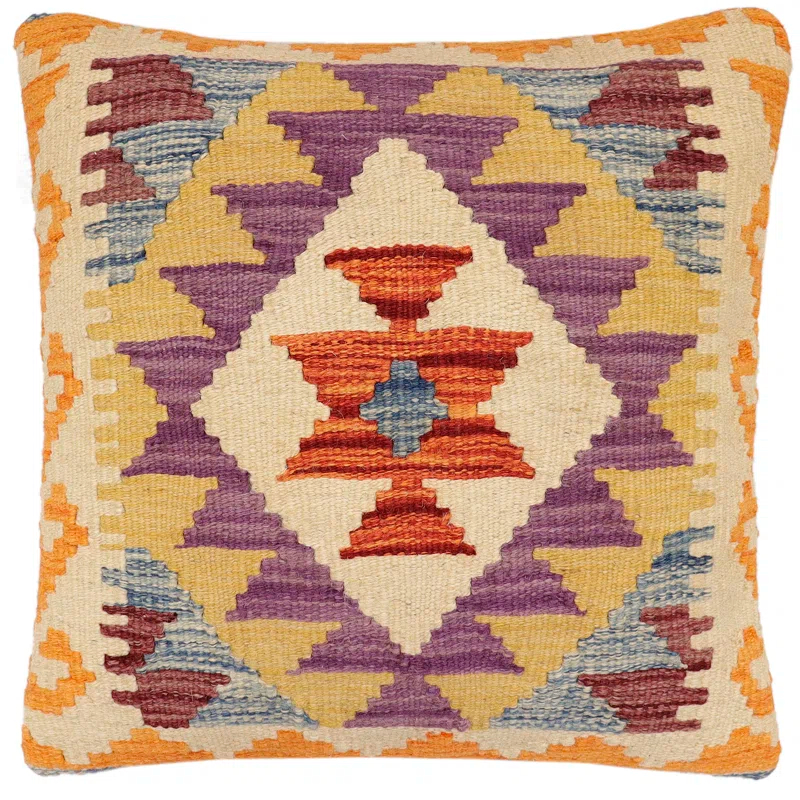 Tribal Kilim Pillow Geometric Throw Pillow