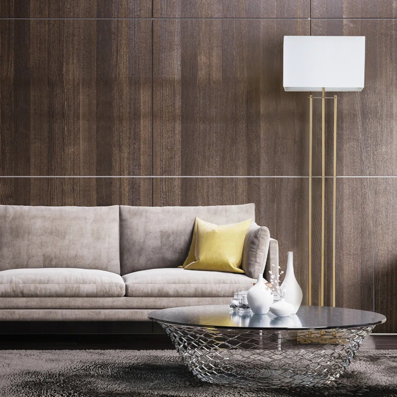 Novogratz Soho 62'' Matte Brass Floor Lamp