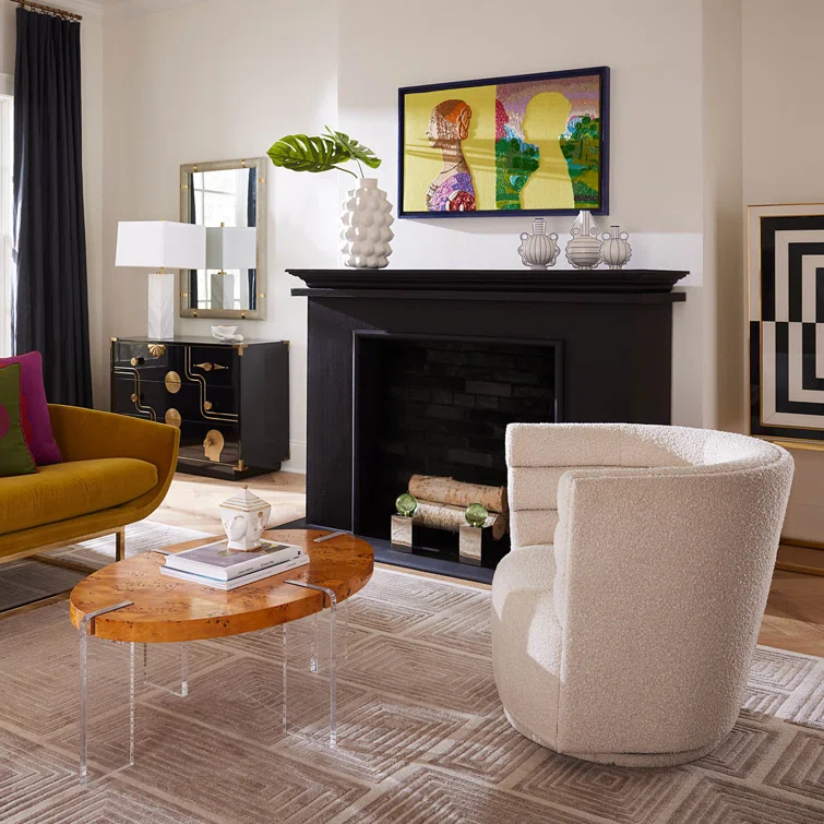 White and Blue Porcelain Decorative Table Vase