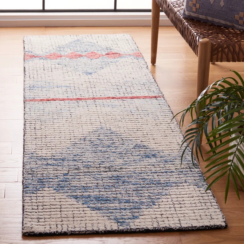 Foundry Select Abstract Hand Tufted Geometric Indoor/Outdoor Rug