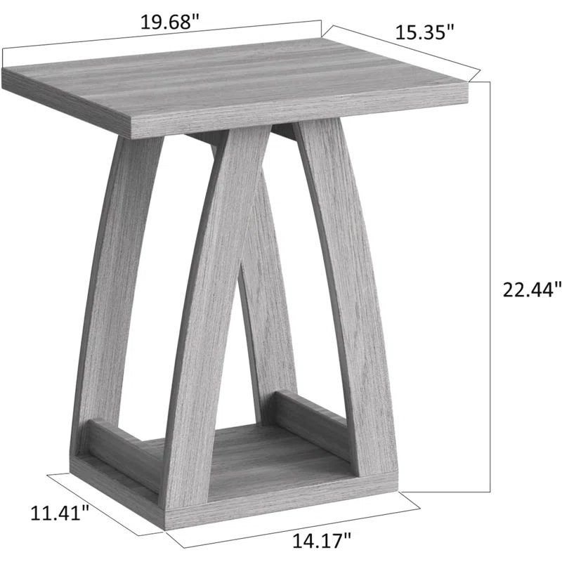 End Table Set Of 2, Side Table, Nightstand, Sofa Side Table With Shelf, Modern End Table For Living Room, Bedroom