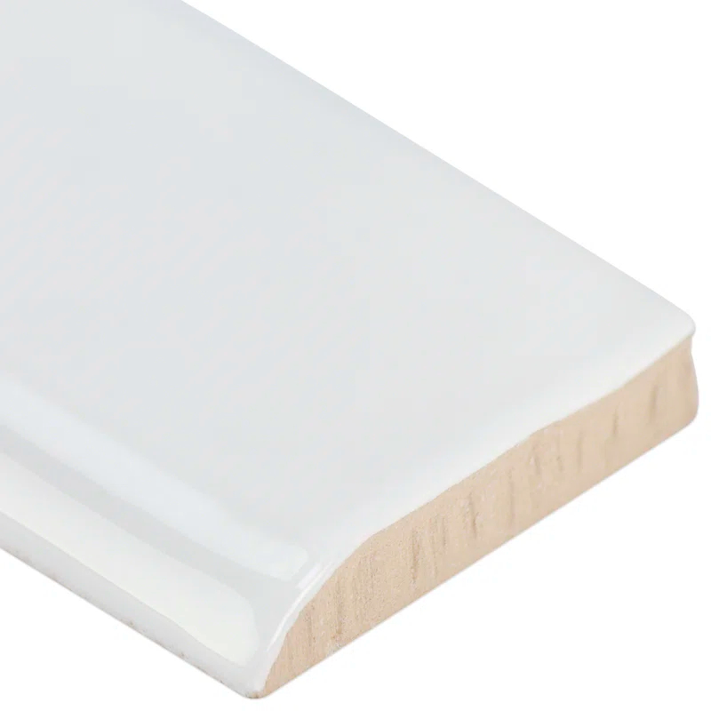 Brookline 10" x 2" Ceramic Bullnose Wall Tile Trim