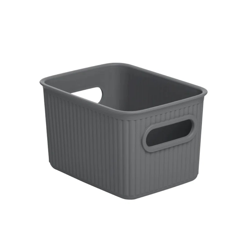 Superio Ribbed Plastic Basket Set