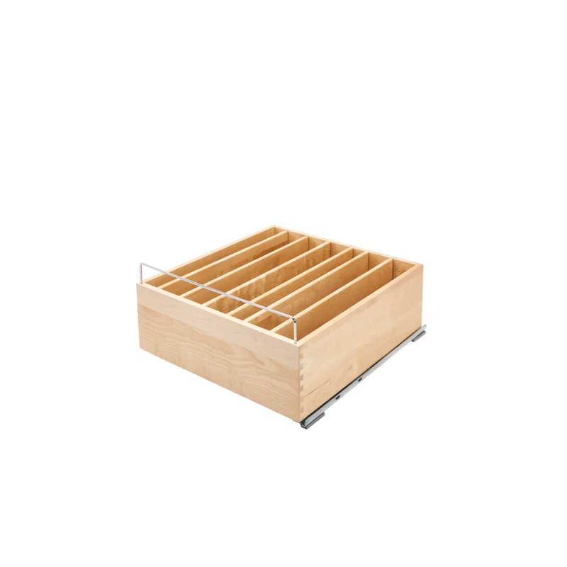 Rev-A-Shelf Wood Base Cabinet Pullout Casserole Dish W/ Soft-Close