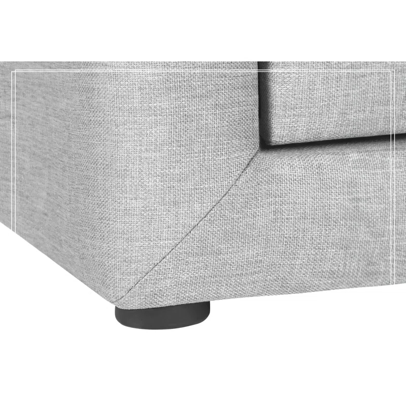 Mercer41 Nightstand, Nightstand, End, Side, Lamp, Storage Drawer, Bedroom, Upholstered, Linen Look, Transitional