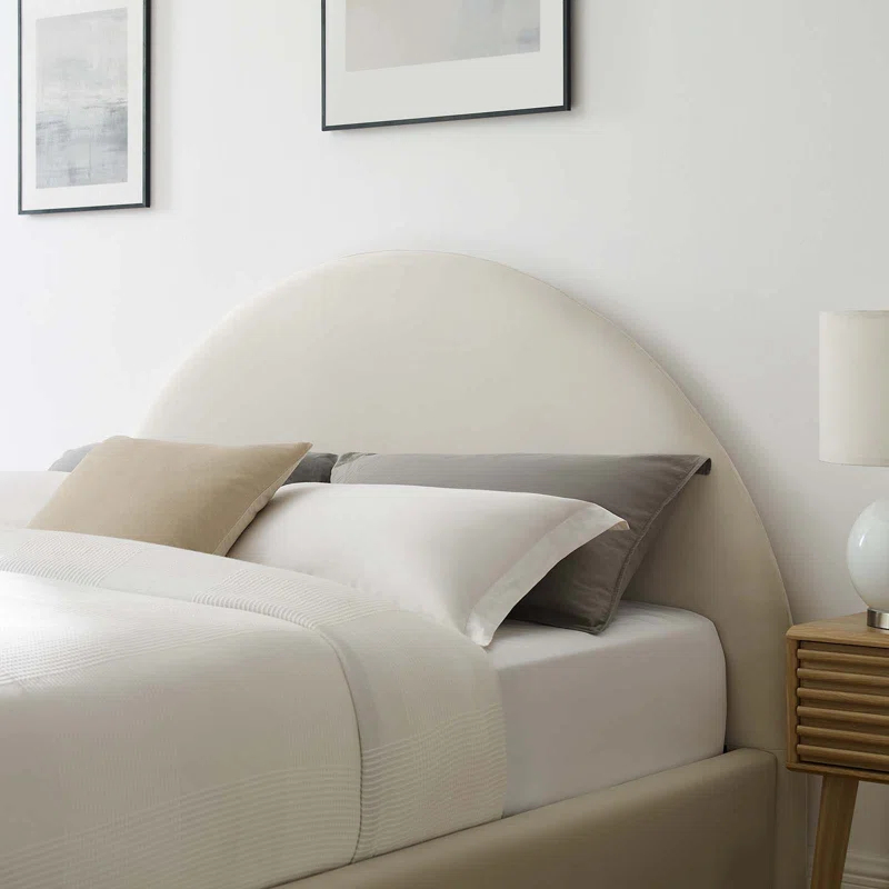 Modway Resort Performance Velvet Arched Round Platform Bed