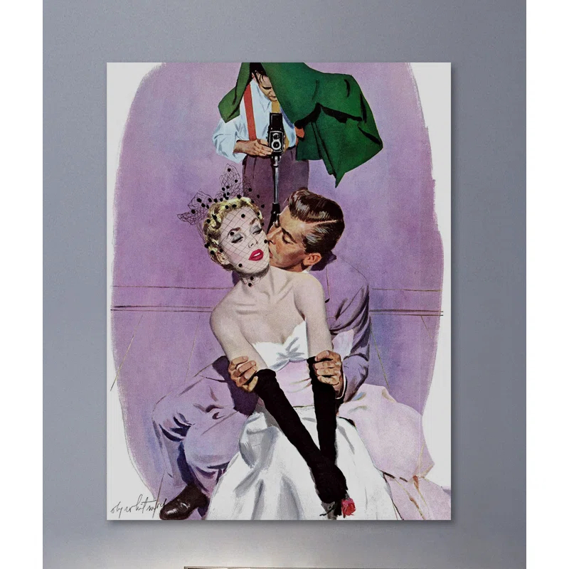 Marmont Hill Love Scene Print on Wrapped Canvas