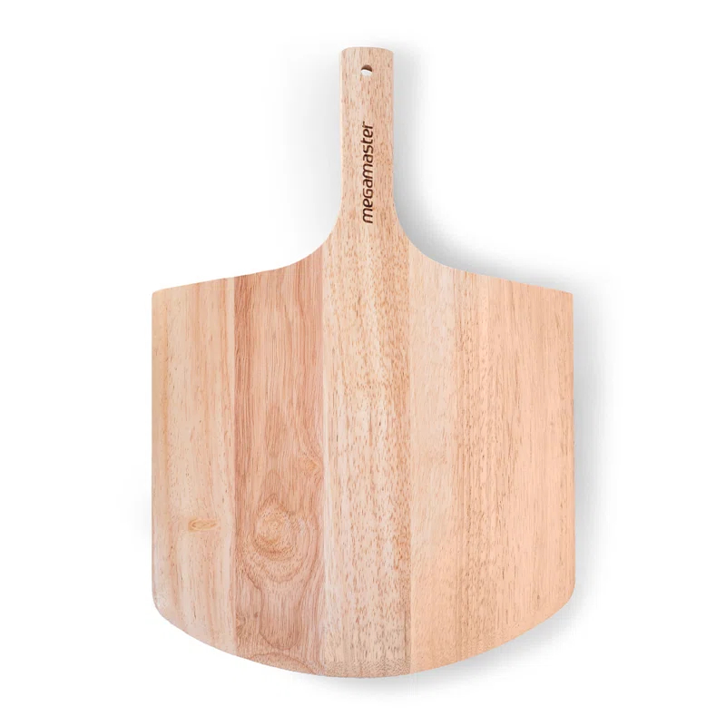 Megamaster Megamaster 12" Bamboo Pizza Peel – Wooden Pizza Paddle & Serving Board for Baking, Cheese, Bread, and Vegetables – Oven Accessory, 530-0048P