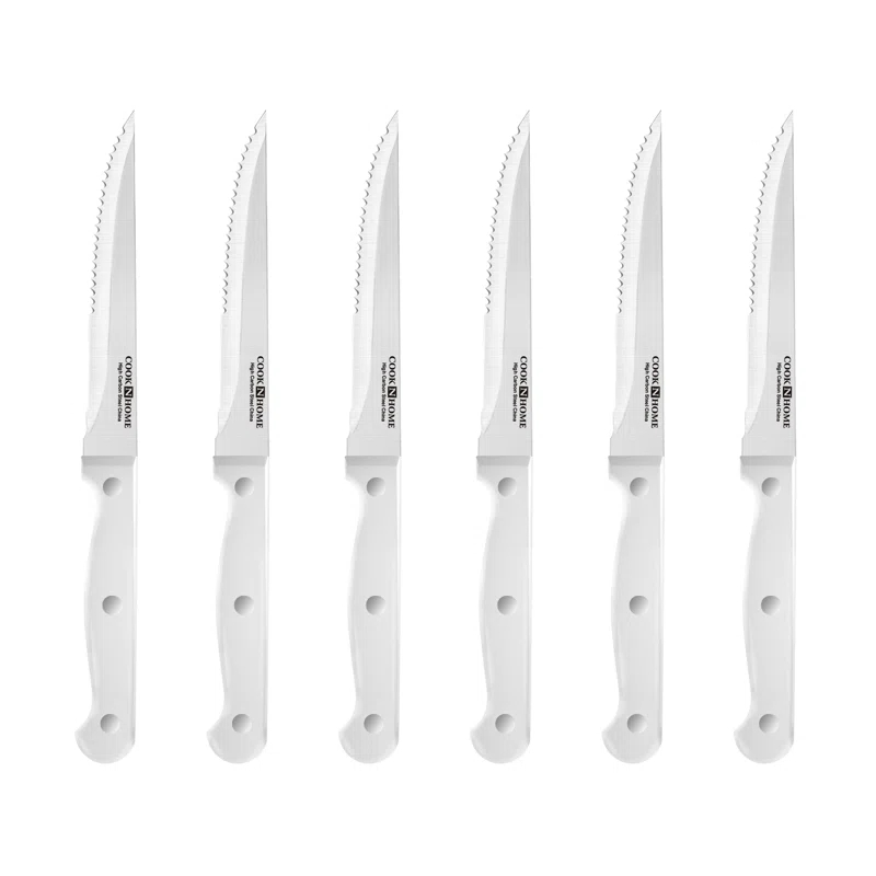 Cook N Home Kitchen Knife Set with Bamboo Storage Block 15-Piece