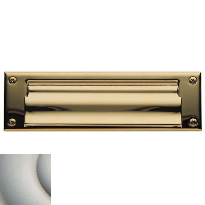 Baldwin 10 in x 3 in Brass Mail Slot