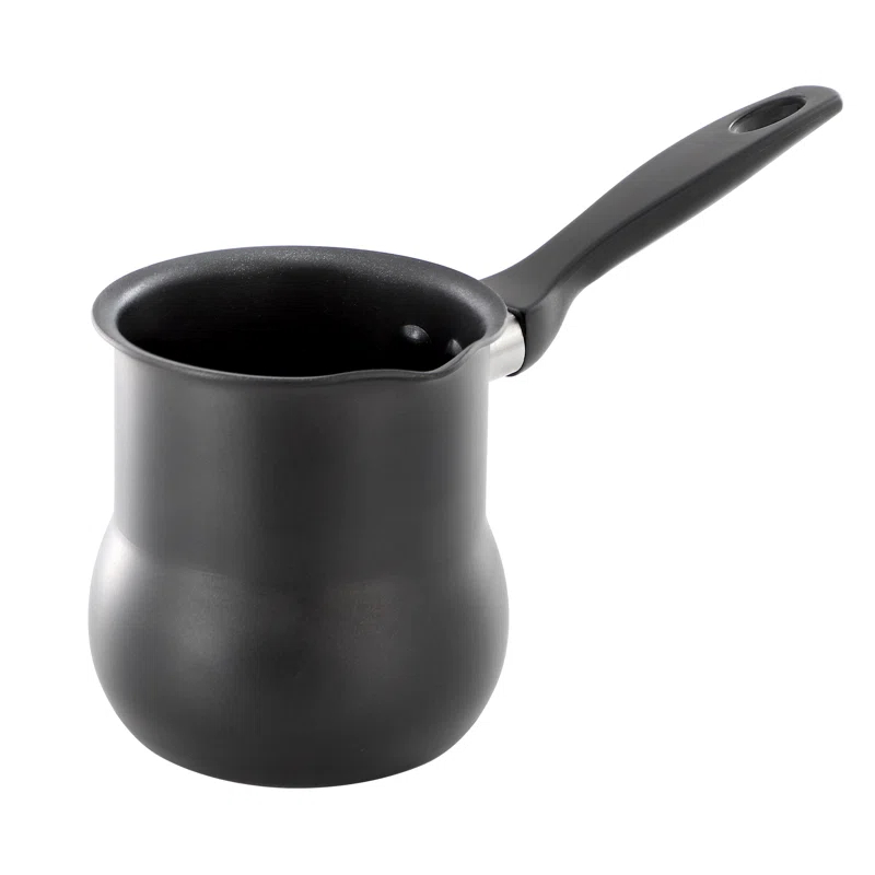 Better Chef Better Chef 0.45 Quart Aluminum Nonstick Turkish Coffee Warmer in Black with Cool Touch Handle