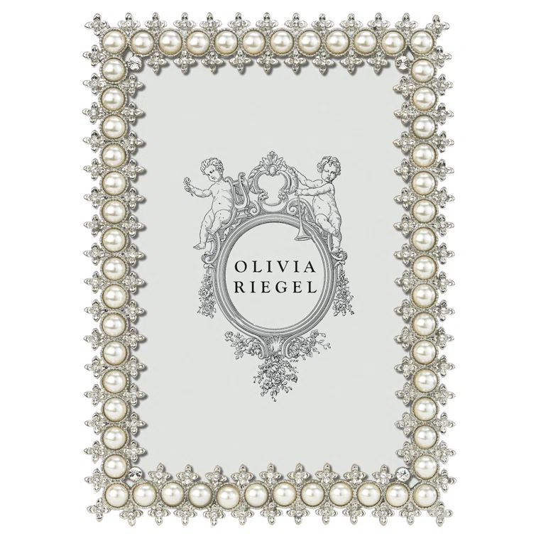 Elegant Silver Crystal 8x10 Tabletop Photo Frame