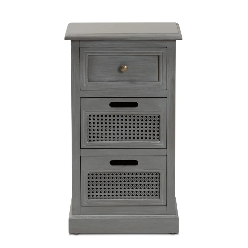 Red Barrel Studio® Rankine 15.7'' W Solid Wood Nightstand