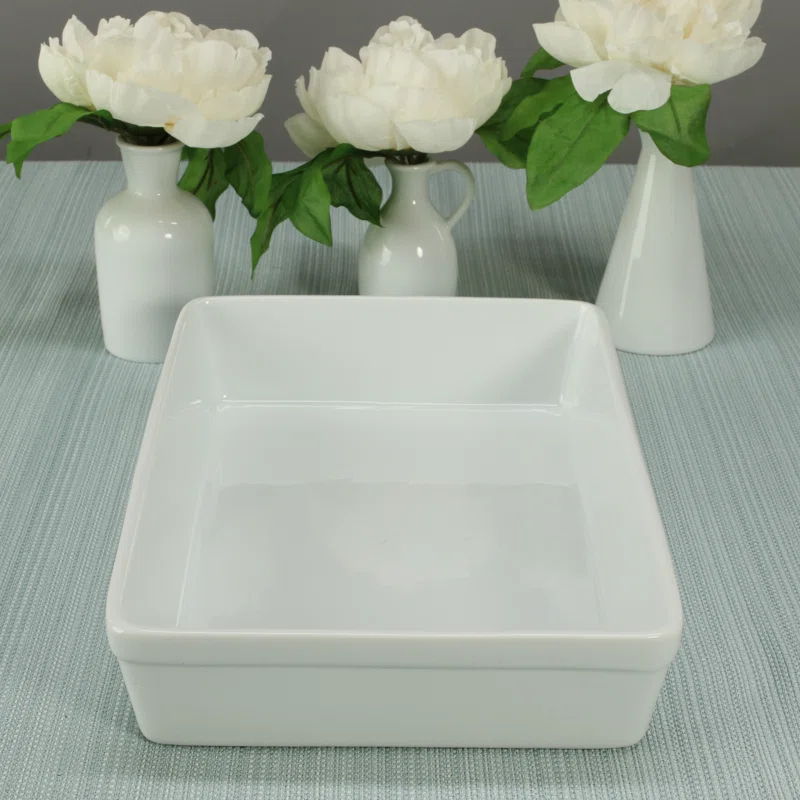 BIA Cordon Bleu BIA Cordon Bleu Rectangular Baker, 12" X 8.25", 2.5 Qt., White